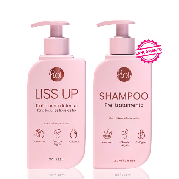 Kit LissUP Completo – Alisador + Shampoo Preparatório